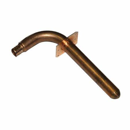 WATERLINE PRODUCTS Waterline Elbow, 1/2 in, Barb x Push-to-Connect, Copper 1442602